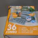 GONGSHI Vacuum Storage Bags, Space Saver Seal Bags For Clothing, Blankets, Comforters, Pillows, Clothes Storage,Travel Luggage.36 Combo