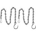 EBOOT 2 Pcs Hanging Chain for Bird Feeders, Planters, Lanterns and Ornaments (Black,19.7 Inch)