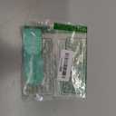 AUSOMTEK Beard & Hair Plucking Tweezers, Fine Eyebrow Tool, Stainless Steel, 10mm Tip, Anti-Slip Slot Design, Cyan PU Case