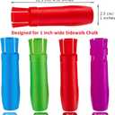 Outus 10 Pieces Sidewalk Chalk Holders Railroad Chalk Holder Jumbo Plastic Adjustable Clip for Kids Teachers Students Back to School Office Classroom