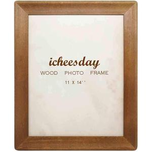 Rustic Picture Frames 11x14, Made of Brown Solid Wood for Wall Mounting Display Photos Diploma Certificate Award