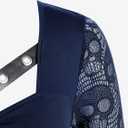 ROSE GAL Womens Plus Size Tunic Tops Fall Casual Long Sleeve T-Shirt Goth Shirt V Neck Loose Blouses Swing Tunic (Blue, L)