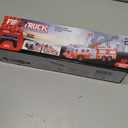 Liberty Imports RC Fire Truck - Big Remote Control Toy Fire Truck - 14" Rescue Fire Engine with Flashing Lights and Siren Sounds, Extendable Rescue Ladder for Kids