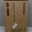 GLOWRIUM Grow Lights for Indoor Plants, Full Spectrum LED Grow Light, Stepless Dimming, 3 Lighting Mode and Adjustable Height, Plant Light with 3/ 9/ 12/ 16H Timer (Black, 24W)