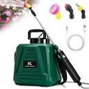 2026 New Battery Powered Sprayer 2 Gallon, Powerful Sprayer with 3 Mist NozzlesRetractable WandUSB-Charging Controller, Weed Sprayer with Adjustable Shoulder Strap for Courtyard, lawns and Garden