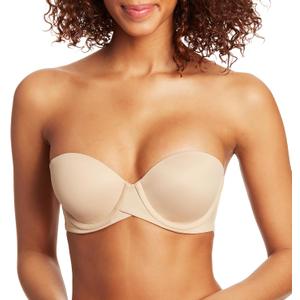 Maidenform Women's Self Expressions Stay Put Strapless Bra, Underwire, 5-Way Convertible Straps (34A, Body Beige)