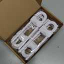 Jetec 10 Pieces Cabinet Locks for Babies, U-Shaped Proofing Drawers Safety Child Locks Adjustable, Easy to Use Childproof Latch for Knob Handle on Kitchen Door Storage Cupboard Closet (White)