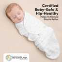 Baby Swaddle Sleep Sacks with Zipper - 3-Pack Swaddles for Newborns 0-3 Months, Infant, Baby Girls, Boys, Soft & Durable Newborn Sleep Sack, Easy Diaper Change Swaddling Blanket (Bunnies, OS)