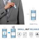 Flash Drive for iPhone 256GB, 4 in 1 USB Type C Memory Stick, Photo Stick External Storage Thumb Drive for iPhone iPad Android Computer, Sky Blue