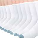 Hanes Men's Socks, Active Cool X-temp Lightweight Moisture-wicking Cushioned Ankle, Crew and No Show Socks, 12  Pair Packs, Size: 6-12