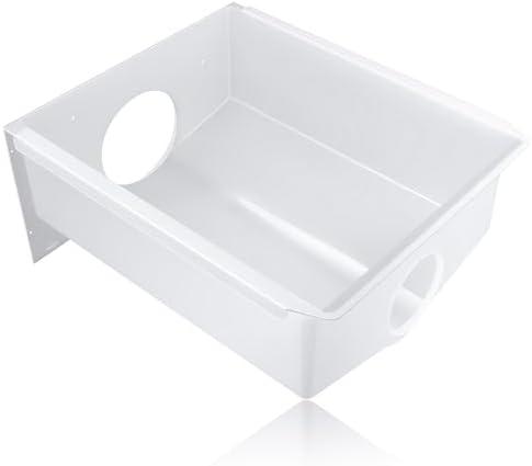 PartsBroz WPW10670845 Ice Bucket for Freezer Tray for Whirlpool Ice Maker Tray, Kenmore Ice Bin Replacement Amana KitchenAid Maytag Refrigerator Ice Cube Container Part W10670845 3451073 PS11757044