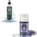 Coach Soak Lavender Magnesium Lotion & Magnesium Oil Spray with MSM - 8oz Topical Spray for Feet & Body and 3.4oz Natural Cream for Muscle & Joint Relaxation