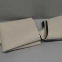 MIULEE Set of 2 Ultra Thin Bathroom Rugs, Rubber Bath Mats for Bathroom Non Slip, Quick Dry Absorbent Bath Rug Machine Washable, Fit Under Door, Shower, Sink, Home Decor, Light Beige, 17"x27"+20"x32"