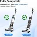keluke Roller Brush and Filter Replacement Compatible with Tineco iFloor 3/ Floor One S3 Cordless Vacuum Cleaner, Replacement Parts Include 3 Brush Rollers, 3 Filters