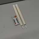 GenSwin LED Taper Candles, Flameless Taper Candles Battery Operated with Remote Timer, Set of 2 Real Wax White Flameless Candlesticks with 3D Flickering Flame for Home Wedding Decor (0.78 x 9.84)