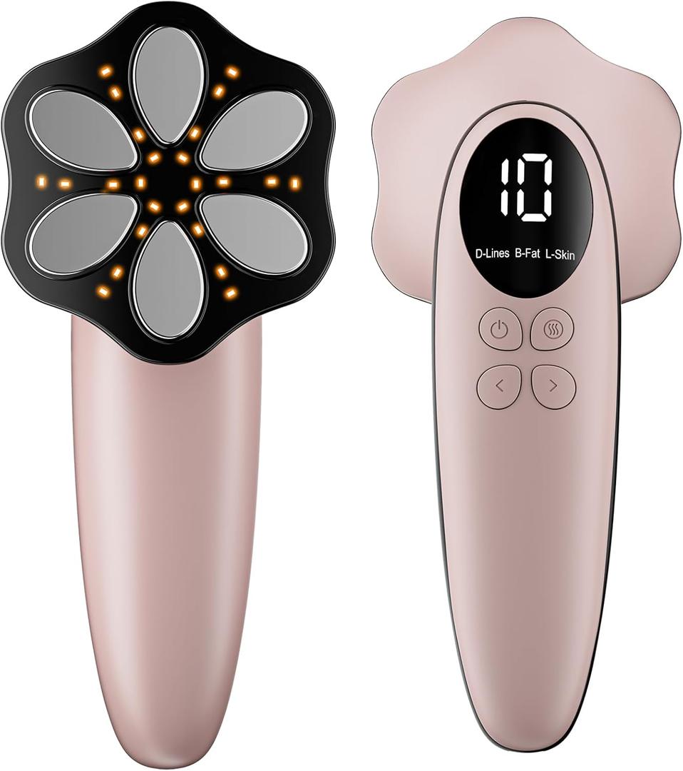 Professional Electric Body Massager Machine- Upgraded Portable Skin Tightening Massager with Heating for Belly, Waist, Arms, Buttocks, Legs, Wireless & Lightweight