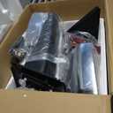 Smoked Power Heated Tow Mirrors Compatible with Dodge Ram 1500 2002-2008, 2500 3500 2003-2009, Flip Up Extended Trailer Towing Side Mirrors, Chrome Housing