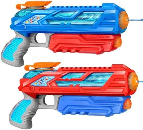 RONSTONE Water Gun for Kids, 2 Packs Squirt Guns Super Water Soaker Blaster Pool Water Guns for Kids Ages 3-5, 4-8, 8-12 Boys and Girls, Summer Toys for Outdoor Swimming Pool Beach