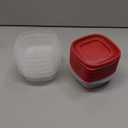 Rubbermaid Easy Find Lids Food Storage Containers, 1.25 Cup, Racer Red, 4-Piece Set
