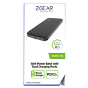 Zgear Slim Power Bank 10,000 mAh with DUAL Charging Ports