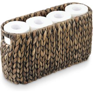 Black Toilet Paper Storage Basket (6 Mega Rolls)