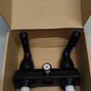 RV Shower Faucet 4" Camper Shower Faucet Replacement Valve Diverter with Hot/Cold Handles Compatible with Dura Faucet DF-SA100C (Matte Black)