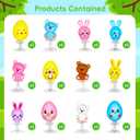MGparty 24Pcs Easter Jumping Popper Toys Easter Basket Fillers Gifts Party Favors Supplies Stocking Stuffers Gifts for Kids Boys Girls Toddlers Bulk for Classroom Treasure Box Prizes