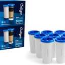 Culligan with ZeroWater Technology Replacement Filter 8-Pack, 5-Stage Advanced Water Filter – IAPMO Certified to Reduce Lead, Total PFAS (Forever Chemicals), Mercury, Fluoride, and Chlorine