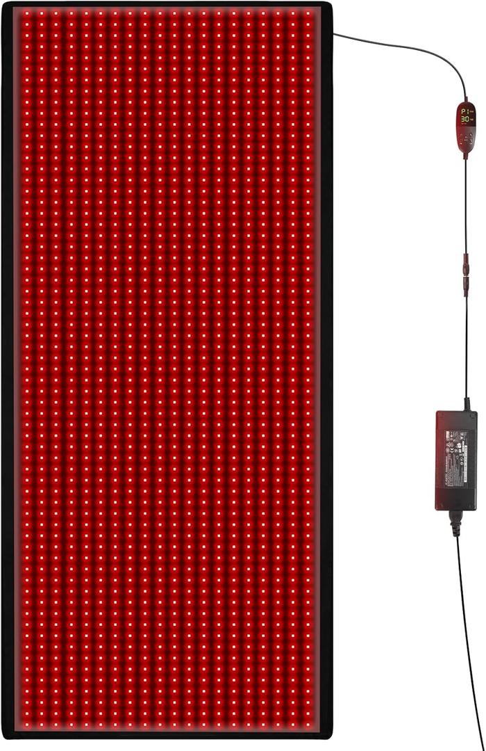 LOVTRAVEL New 70.9'' X 31.5'' LED 660nm Red Light Therapy Mat 850nm Near Infrared Light Therapy Devices Large Pads for Whole Full Body Pain Relief