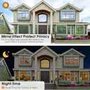 ColorfulHall Window Film Privacy One Way Window Tint for Home Reflective See Out not in Light Heat Blocking for Doors and Windows(Silver 17.5X78.7)