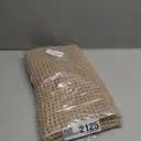 tchdio Waffle Bath Mat Rug, Super Absorbent Non Slip Bath Mats Ultra Soft Bathmat Machine Washable Bathroom Rugs with Tassels, Bath Rugs for Bathroom Floor Beside Tub, 17" x 24", Brown