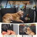 Waterproof Hard Bottom Back Seat Extender for Dogs XL, Truck SUV Cover