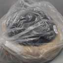 JOEJOY Small Dog Cat Bed With Hooded Blanket, Cozy Cuddler Luxury Puppy Pet Donut Round Calming Anti-Anxiety Burrow Cave - Anti-Slip Bottom, Machine Washable, 23 Inch (Beige)