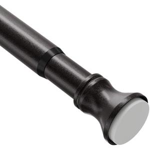 Amazer Spring Tension Shower Curtain Rod, 54-90 Inches Rust-Resistance Tension Curtain Rod Bathroom Rod, Adjustable Shower Curtain Rod No Drill, Bronze