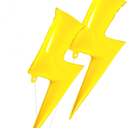 2 Pack Of Inflatable Balloons (Lightning Shaped),  3,9×1,9 Feet