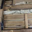 Folding Balcony Railing Table, Solid Wood Balcony Hanging Table, Railing Plant Holder, Balcony Bar Table Furniture for Apartment, Patio, Deck