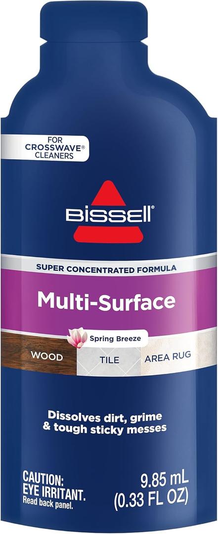 Bissell Multi-Surface Super Concentrate Solution, For use in CrossWave and other leading hard surface and area rug cleaners, 14 pouches, Perfectly measured and formulated for the mess at hand (0.02 Fl Oz (Pack of 14))