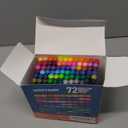 Mogyann Markers for Adult Coloring 72 Colored Pens Dual Tip Brush Markers for Coloring Books