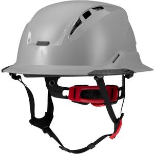 LIFT SAFETY Radix Full Brim Vented or Non-Vented Hard Hat | Twiceme Emergency ID | Lightweight Shell | Enhanced Airflow (Grey)