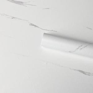 SAYOYO Marble Contact Paper Self-Adhesive Removable Wallpaper for Countertops, Cabinets, and Bathroom Waterproof Vinyl Film 17.7"x78.7", Volakas White