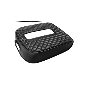 EAGLECOVER, Center Console Armrest Seat Box Cover Compatible, Center Console Protector Cover Cushion Lid Protector Pad Anti-Scratch Leather Interior Accessories (Plaid style), Color Black, Size 15"L 14"W, color Black