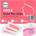 36PCS Facial Wax Strips for Hair Removal-36ct Waxing Strips & 4 calming Oil Wipes
