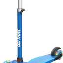 Gotrax KS1 Kids Kick Scooter, LED Lighted Wheels and 3 Adjustable Height Handlebars, Lean-to-Steer & Widen Anti-Slip Deck, 3 Wheel Scooter for Boys & Girls Ages 2-8 and up to 110 Lbs