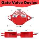 Smseace 1Pack Gate Valve Lockout Device with Coded Lock Suited for 1to2-1/2 gate Valve Handles Gate Valve Lockout Water Spigot Lock for Outdoor Faucet Water Spigot Faucet Devices