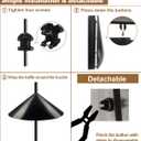 Garbuildman Squirrel Baffle for Bird Feeder Pole, Outside Pole Mount Bird House Guard for Outdoor Shepherds Hook, 19 Inch Diameter, 1 Pack