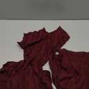 6 Pack Burgundy Cheesecloth Table Runner 17x108 Inch Semi Sheer Boho Gauze Cheese Cloth Fabric Table Runners, for Wedding Party Baby Shower Birthday Home Decor Garden Farmhouse