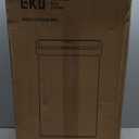 EKO Nova Sensor Trash Can, 21 Gallon/80 Liter Stainless Steel Rectangular Touchless Motion Sensor Trash Can, Matte Metallic