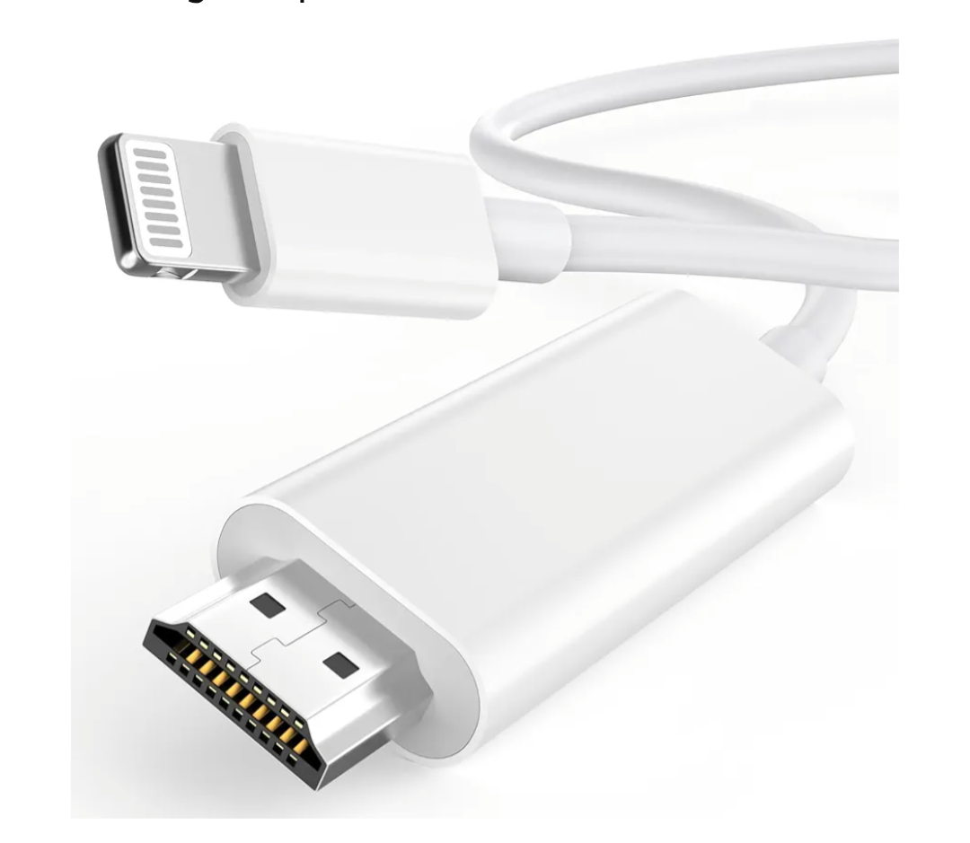 [Apple MFi Certified] Apple Lightning to HDMI Cable Adapter for iPhone to TV, 1080P Digital AV Adapter Sync Screen Connector Compatible for iPhone 14 13 12 11 Pro Max XS XR X 8 to TV Projector Monitor