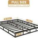 NHODIR 7 Inch Full Box Spring-Heavy Duty Metal Bed Foundation, Noise-Free & Tool-Free Easy Assembly,Mattress Support Base for Full Size Bed