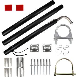 Generator Exhaust Venting System Extension Kit Compatible with RV Exhaust Systems with Pipe Diameters Ranging From 1" to 2" 44461